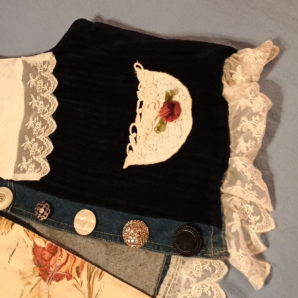 TAYLOR G WESTERN VEST Womens Jean vest new - Picture 2 of 6